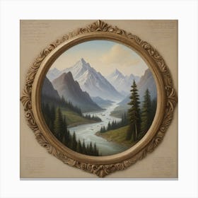 'River Valley' 1 Canvas Print