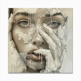 Woman'S Face 5 Canvas Print