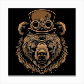 Steampunk Bear 29 Canvas Print