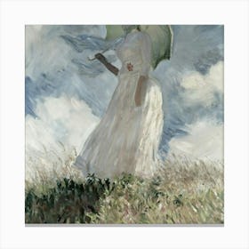 Claude Monet - Woman With Umbrella Canvas Print