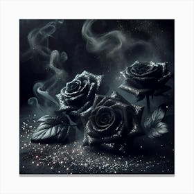 Black Roses 1 Canvas Print