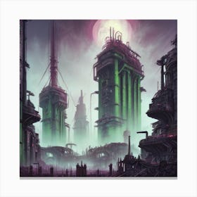 Futuristic Cityscape 1 Canvas Print