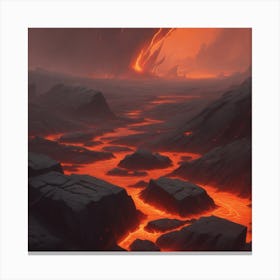 Lava Landscape 3 Canvas Print