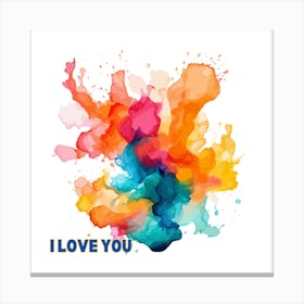 I Love You Canvas Print