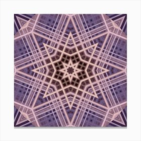 Abstract Purple Star 3 Canvas Print