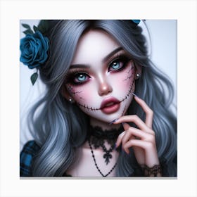 Day Of The Dead Girl Canvas Print