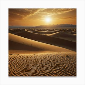 Sunset In The Desert 10 Canvas Print