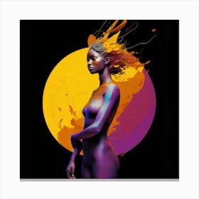 Woman In The Sun Canvas Print