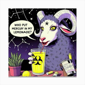 Who Put Mercury In My Lemonade 1 Canvas Print