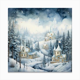 Retro Reflections: Yuletide Bliss 1 Canvas Print