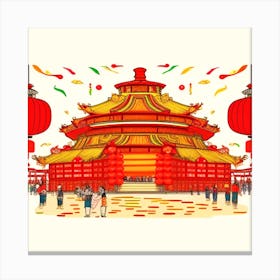 Chinese Temple 9 Canvas Print