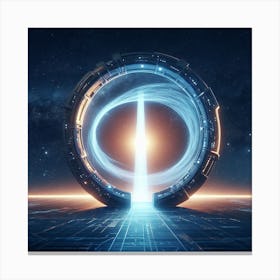 Space Portal Canvas Print
