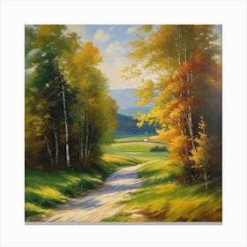 Autumn Road 19 Canvas Print