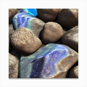 Rocks And Water Canvas Print