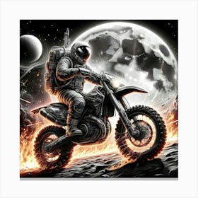 Space Rider Canvas Print