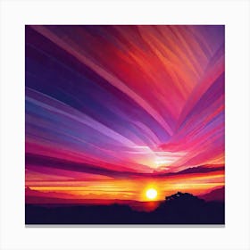 Sunset In The Sky 1 Canvas Print