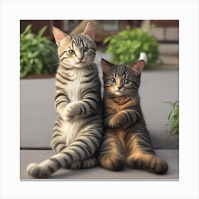 Two Kittens 1 Canvas Print