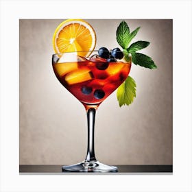 Cocktail In A Glass 2 Canvas Print
