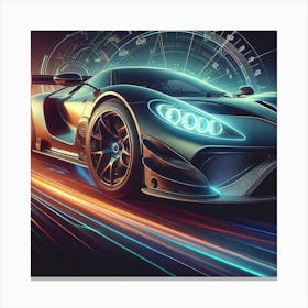 Futuristic Racing Car 5 Canvas Print