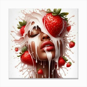 Strawberry Girl Canvas Print