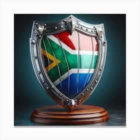 Shield Of South Africa Canvas Print