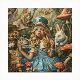 Mystic Curiosity: A Timeless Adventure in Wonderland Series Canvas Print