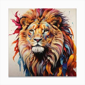 Lion Painting 1 Canvas Print