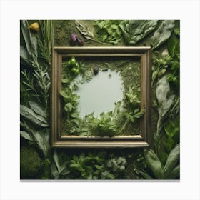 Frame Of Herbs 13 Canvas Print