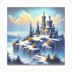 Castle On The Cliff Canvas Print