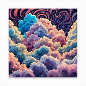 Abstract Clouds Canvas Print