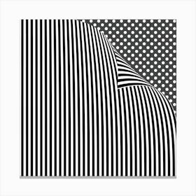 Black And White Stripes Canvas Print