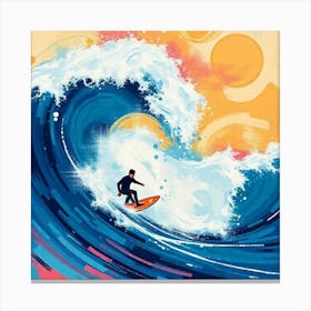 Surf the day away Canvas Print