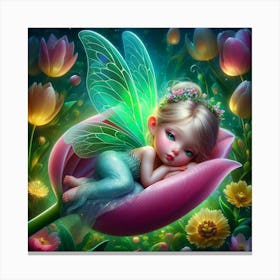 Sleepy Fairy Canvas Print