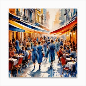 Paris Street Scene 7 Canvas Print