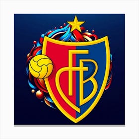 FC Basel 1893 Logo Wall Art 1 Canvas Print