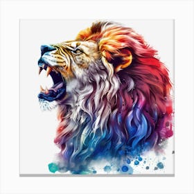 Lion Painting 13 Canvas Print