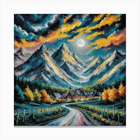 Road To The Mountains Canvas Print