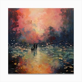 Claude's Serene Brushstrokes Canvas Print