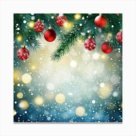 Decorative Snowfall Glow Holiday Tradition Space Festive Light Closeup Decor Season New (27) Canvas Print