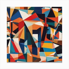 Abstract Geometric Painting 1 Canvas Print