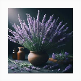 Lavender Flowers Canvas Print