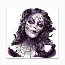 Day Of The Dead Girl 4 Canvas Print