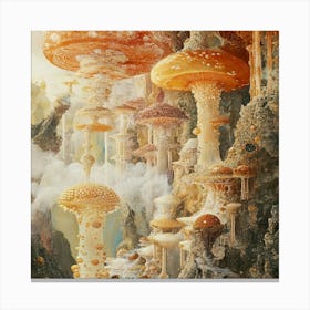 Mushroom Forest 1 Canvas Print