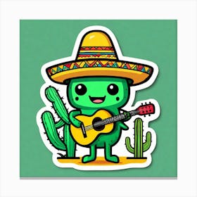 Mexican Cactus 3 Canvas Print