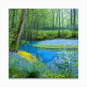 Bluebells In The Magical Woods Canvas Print