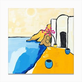 House By The Sea Canvas Print