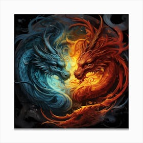 Dragon Yin 1 Canvas Print