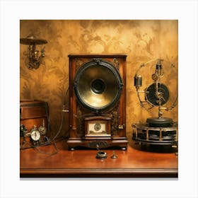 Antique Gramophone Canvas Print