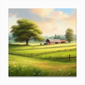 Farm Landscape 4 Canvas Print