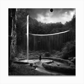 Man In The Forest Canvas Print